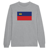 T-shirt à manches longues Drapeau du Liechtenstein - Pixelforma 