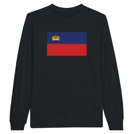 T-shirt à manches longues Drapeau du Liechtenstein - Pixelforma 