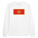 T-shirt à manches longues Drapeau du Monténégro - Pixelforma 