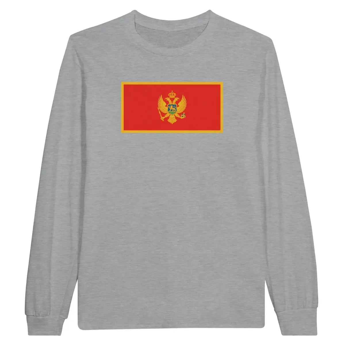 T-shirt à manches longues Drapeau du Monténégro - Pixelforma 