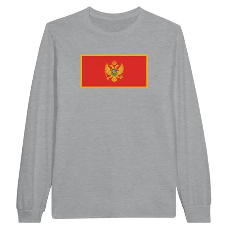 T-shirt à manches longues Drapeau du Monténégro - Pixelforma 