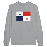 T-shirt à manches longues Drapeau du Panama - Pixelforma 