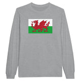 T-shirt à manches longues Drapeau du pays de Galles - Pixelforma 