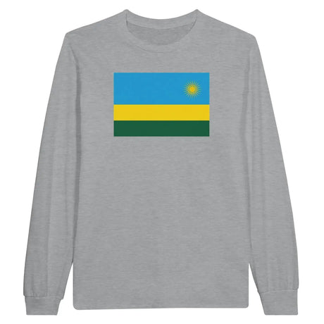 T-shirt à manches longues Drapeau du Rwanda - Pixelforma 