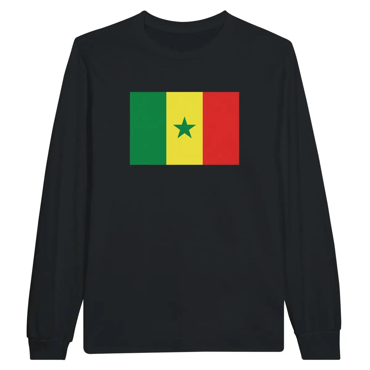 T-shirt à manches longues Drapeau du Sénégal - Pixelforma 