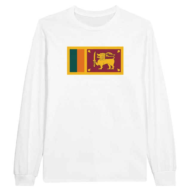 T-shirt à manches longues Drapeau du Sri Lanka - Pixelforma 