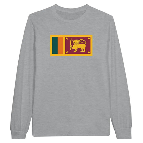 T-shirt à manches longues Drapeau du Sri Lanka - Pixelforma 