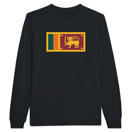 T-shirt à manches longues Drapeau du Sri Lanka - Pixelforma 