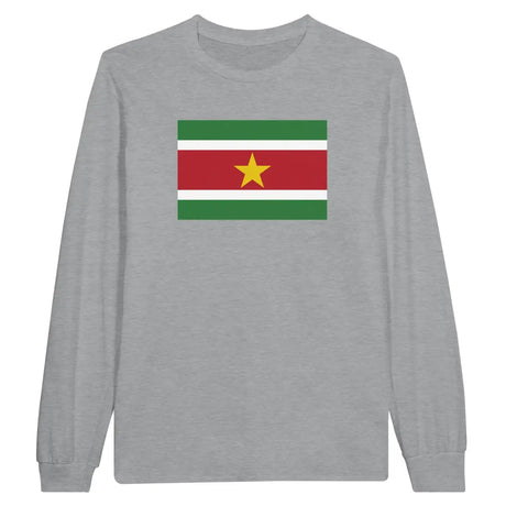 T-shirt à manches longues Drapeau du Suriname - Pixelforma 