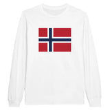 T-shirt à manches longues Drapeau du Svalbard et de Jan Mayen - Pixelforma 