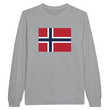 T-shirt à manches longues Drapeau du Svalbard et de Jan Mayen - Pixelforma 