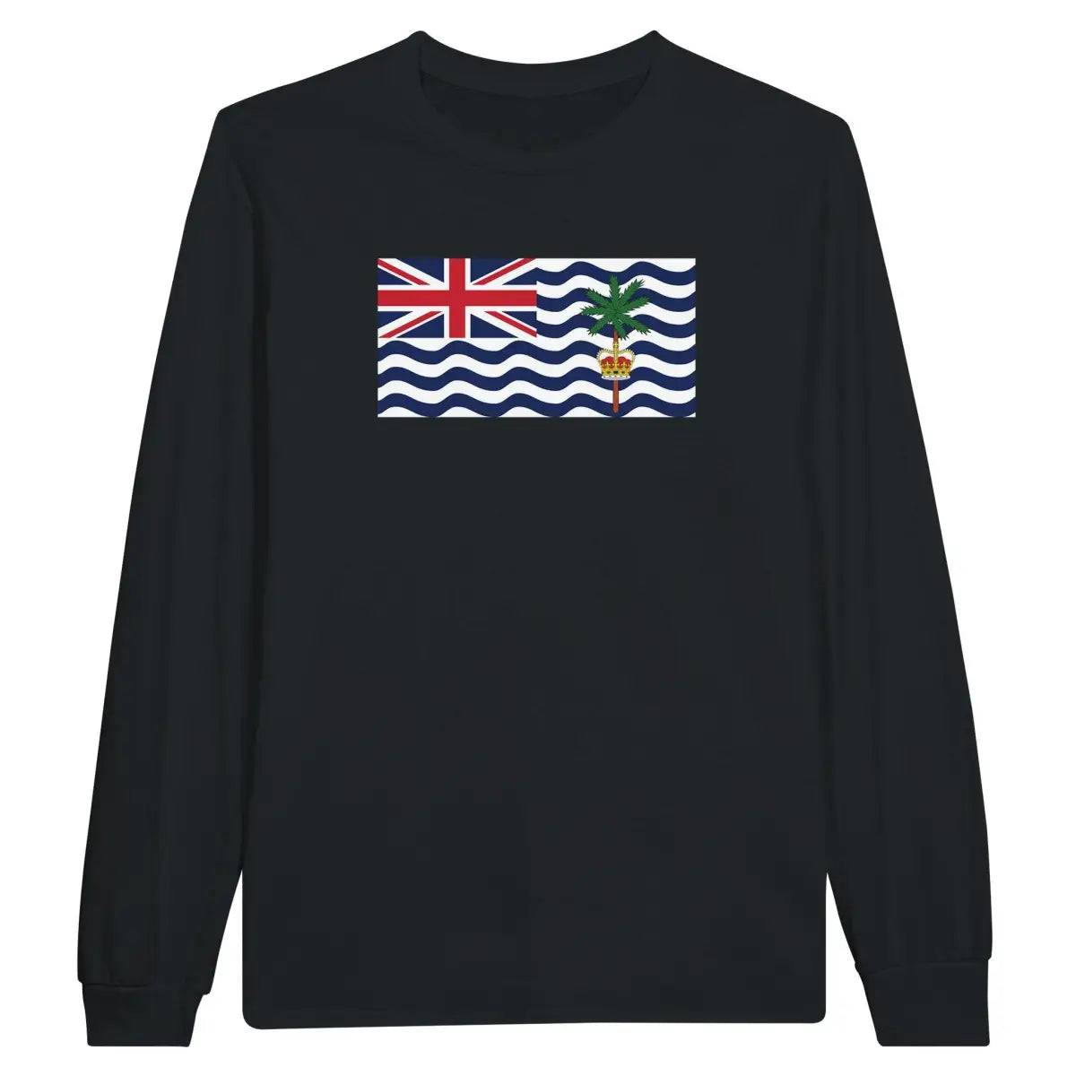 T-shirt à manches longues Drapeau du Territoire britannique de l'océan Indien - Pixelforma 