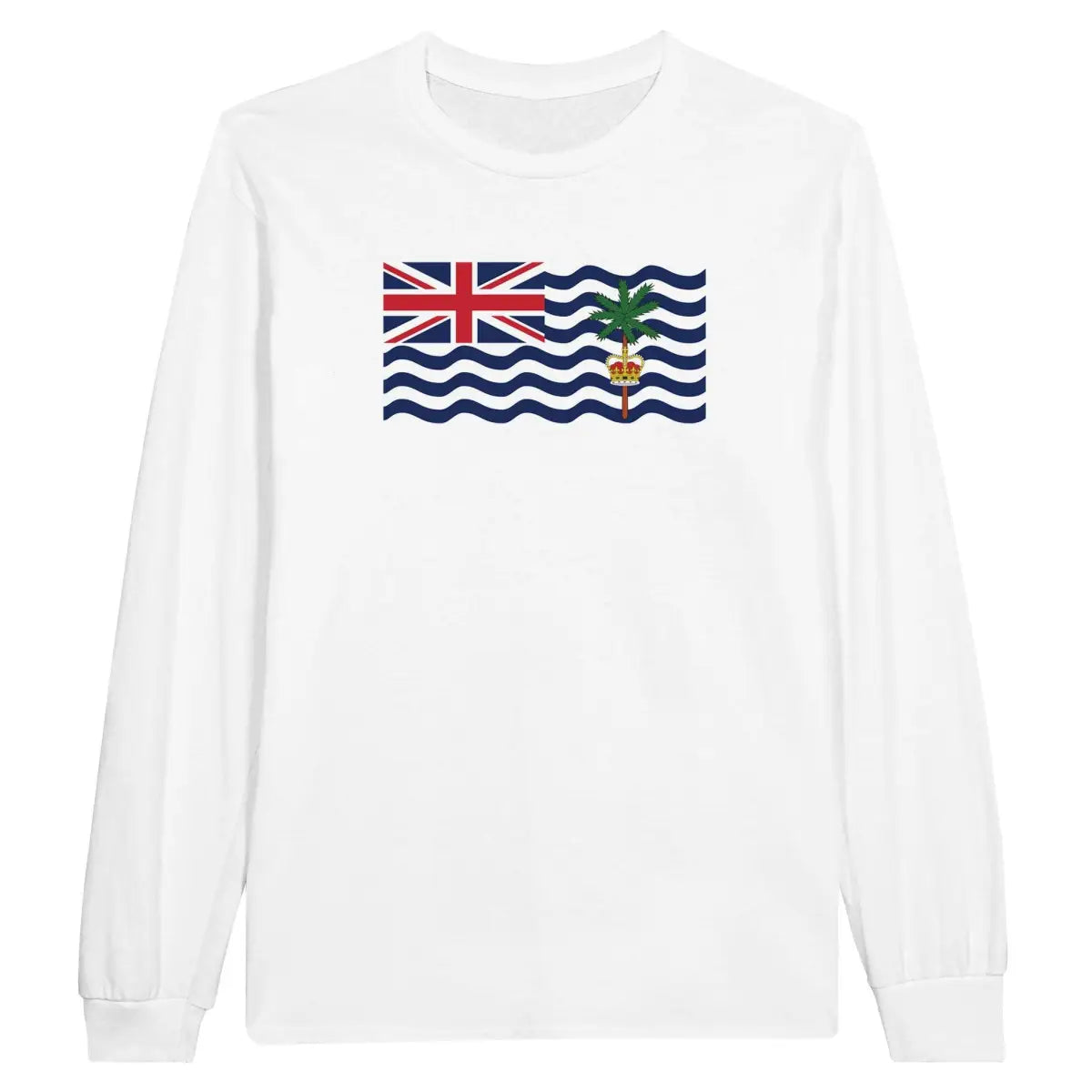 T-shirt à manches longues Drapeau du Territoire britannique de l'océan Indien - Pixelforma 