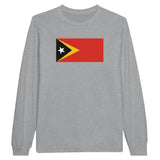 T-shirt à manches longues Drapeau du Timor oriental - Pixelforma 