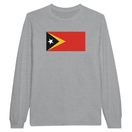 T-shirt à manches longues Drapeau du Timor oriental - Pixelforma 