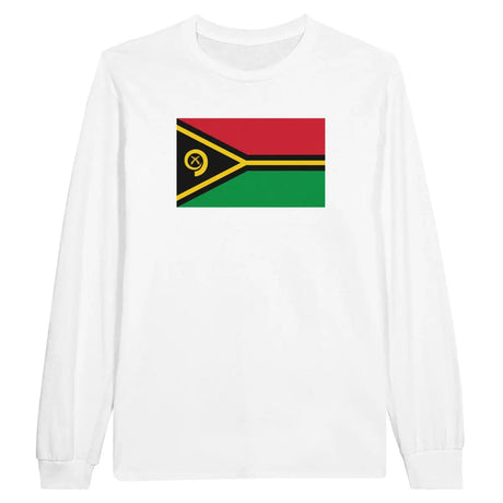 T-shirt à manches longues Drapeau du Vanuatu - Pixelforma 