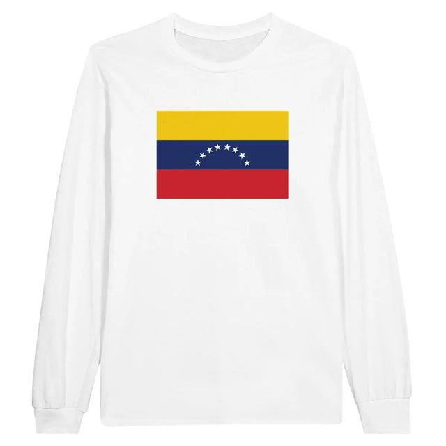 T-shirt à manches longues Drapeau du Venezuela - Pixelforma 