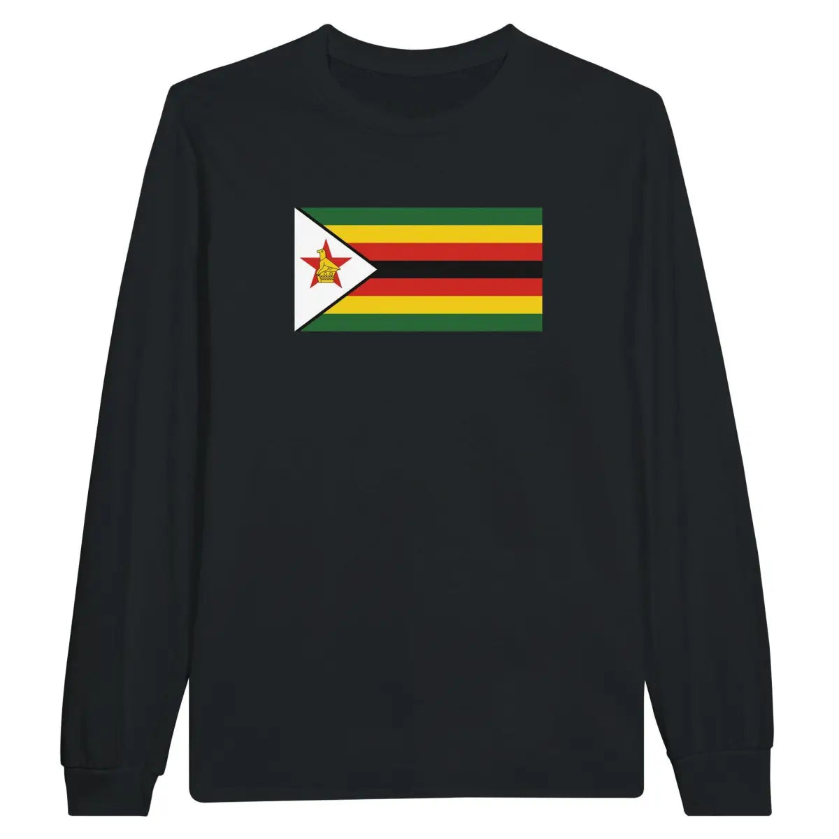 T-shirt à manches longues Drapeau du Zimbabwe - Pixelforma 