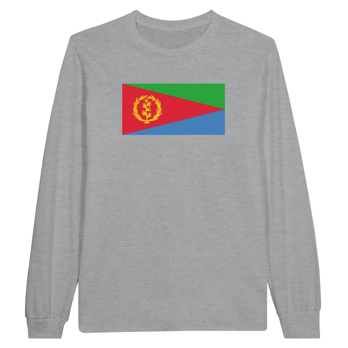 T-shirt à manches longues drapeau érythrée - pixelforma