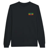 T-shirt à manches longues drapeau éthiopie en broderie - pixelformaflag