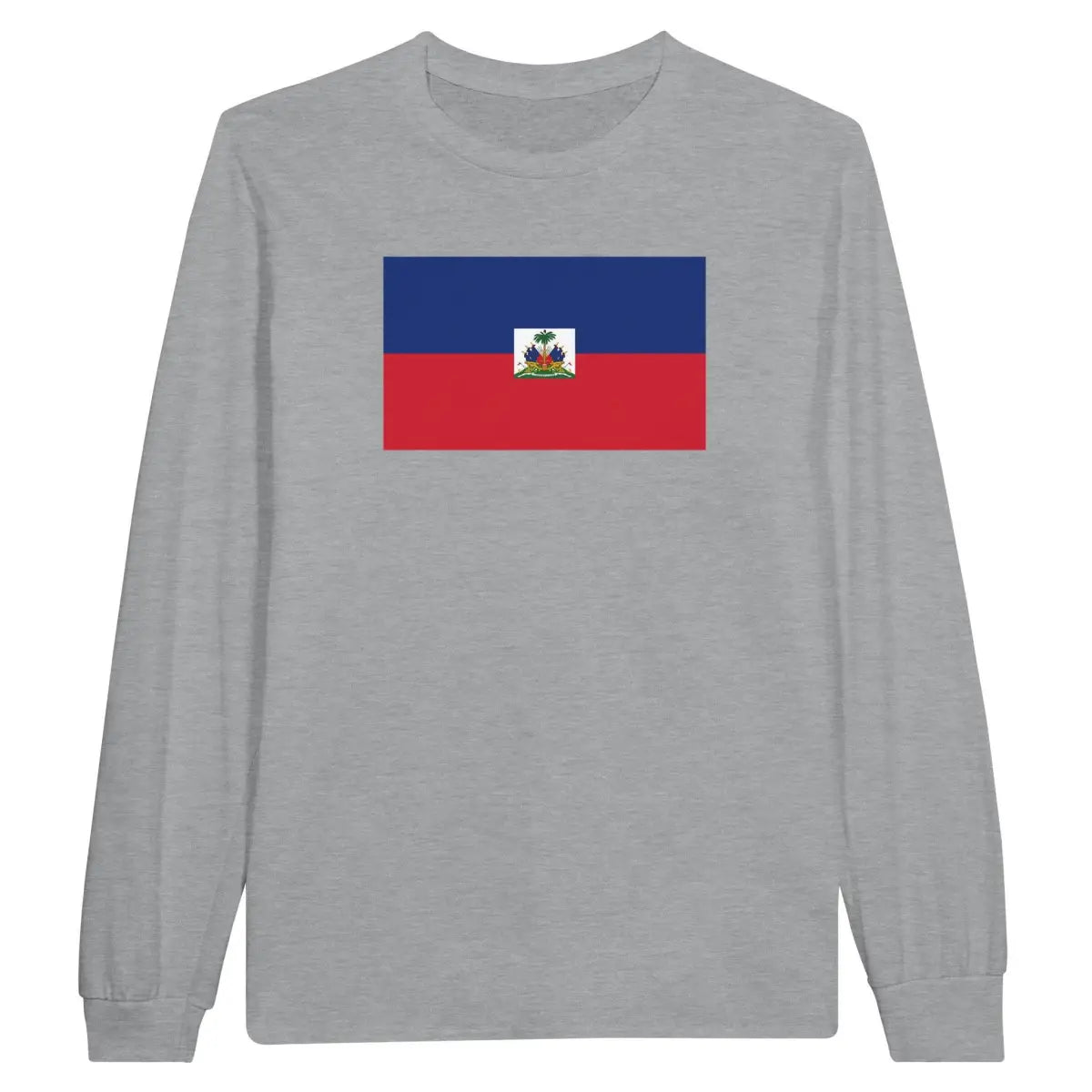 T-shirt à manches longues drapeau haïti - pixelforma