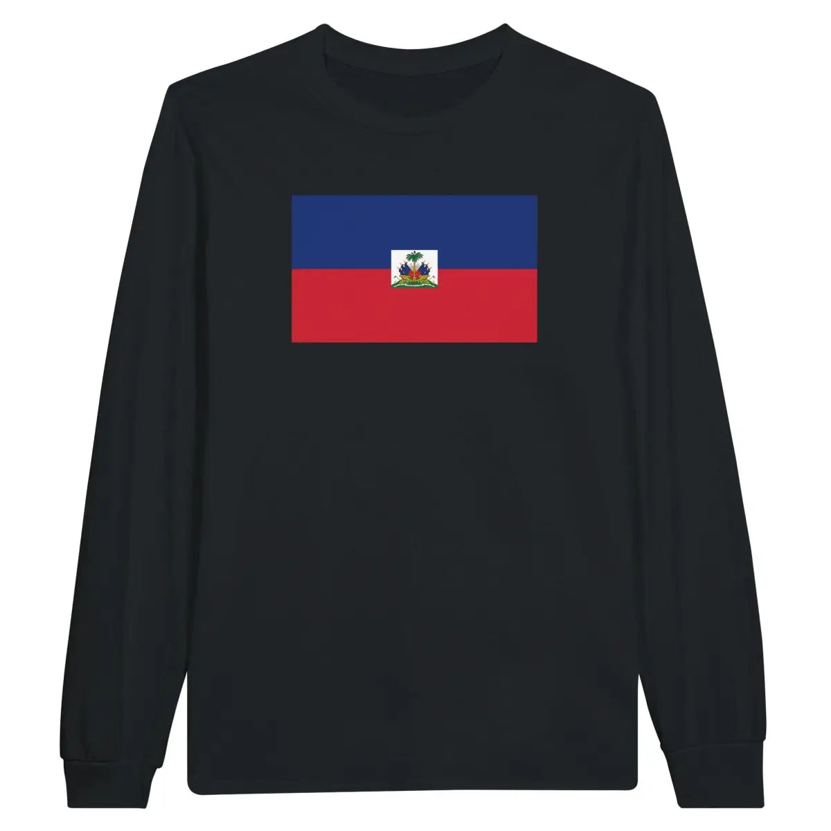 T-shirt à manches longues drapeau haïti - pixelforma