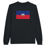 T-shirt à manches longues drapeau haïti - pixelforma