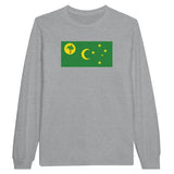 T-shirt à manches longues drapeau îles cocos - pixelforma