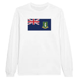 T-shirt à manches longues drapeau îles vierges britanniques - pixelforma
