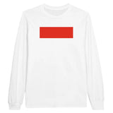 T-shirt à manches longues drapeau indonésie - pixelforma