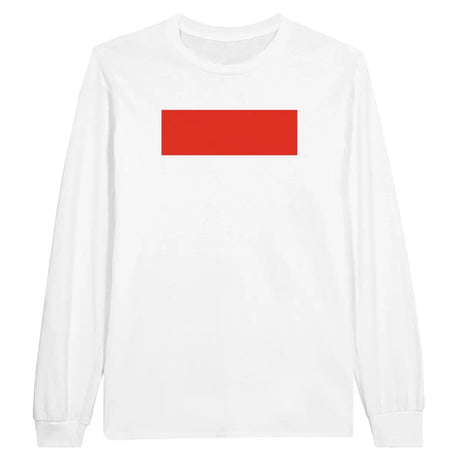 T-shirt à manches longues drapeau indonésie - pixelforma