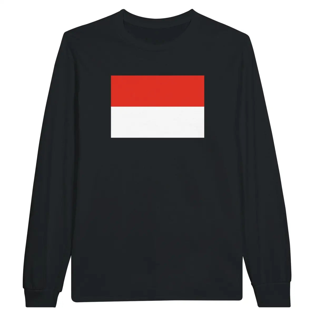 T-shirt à manches longues drapeau indonésie - pixelforma