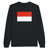 T-shirt à manches longues drapeau indonésie - pixelforma