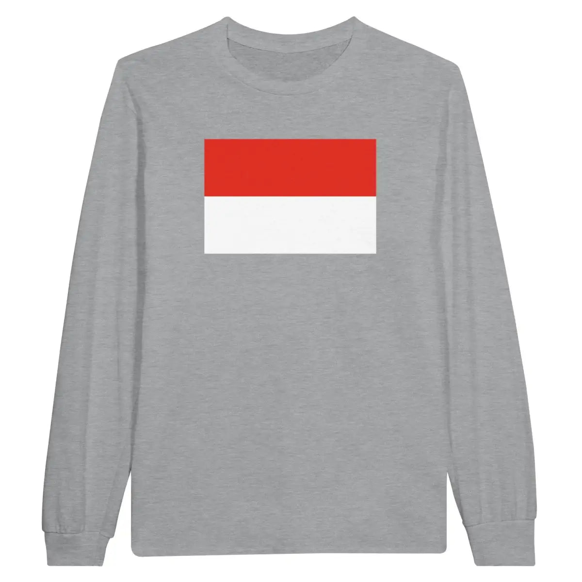 T-shirt à manches longues drapeau indonésie - pixelforma