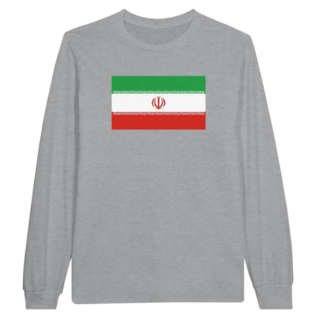 T-shirt à manches longues drapeau iran - pixelforma