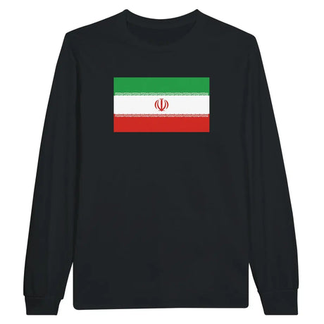 T-shirt à manches longues drapeau iran - pixelforma