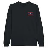 T-shirt à manches longues drapeau laos en broderie - pixelformaflag