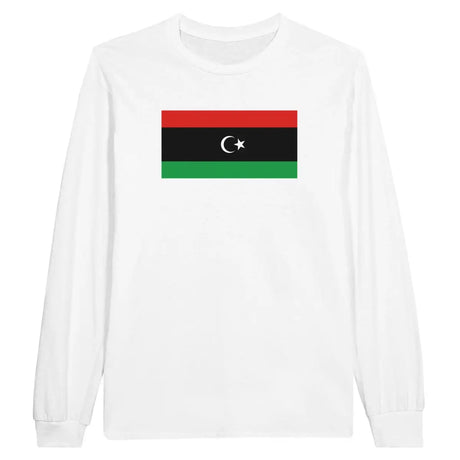 T-shirt à manches longues drapeau libye - pixelforma
