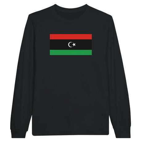 T-shirt à manches longues drapeau libye - pixelforma