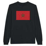 T-shirt à manches longues drapeau maroc - pixelforma