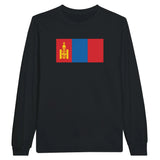 T-shirt à manches longues drapeau mongolie - pixelforma