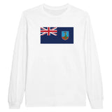 T-shirt à manches longues drapeau montserrat - pixelforma