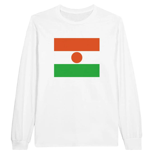 T-shirt à manches longues drapeau niger - pixelforma