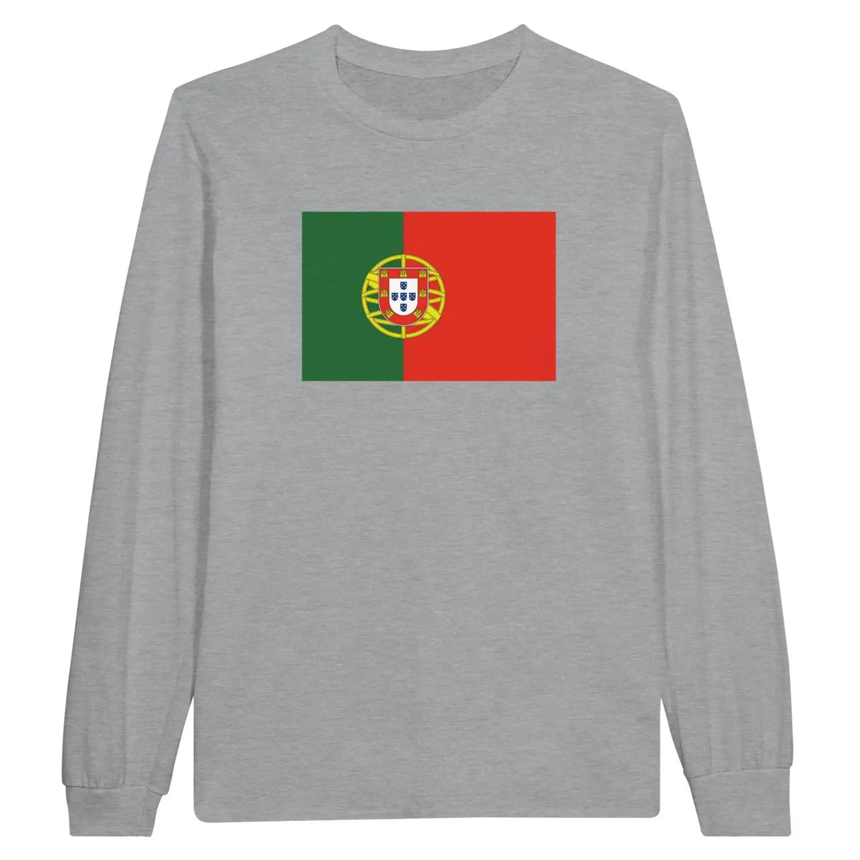 T-shirt à manches longues drapeau portugal - pixelforma