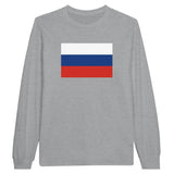 T-shirt à manches longues drapeau russie - pixelforma