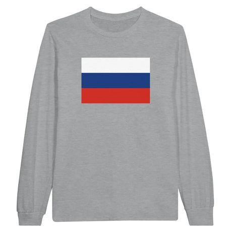 T-shirt à manches longues drapeau russie - pixelforma