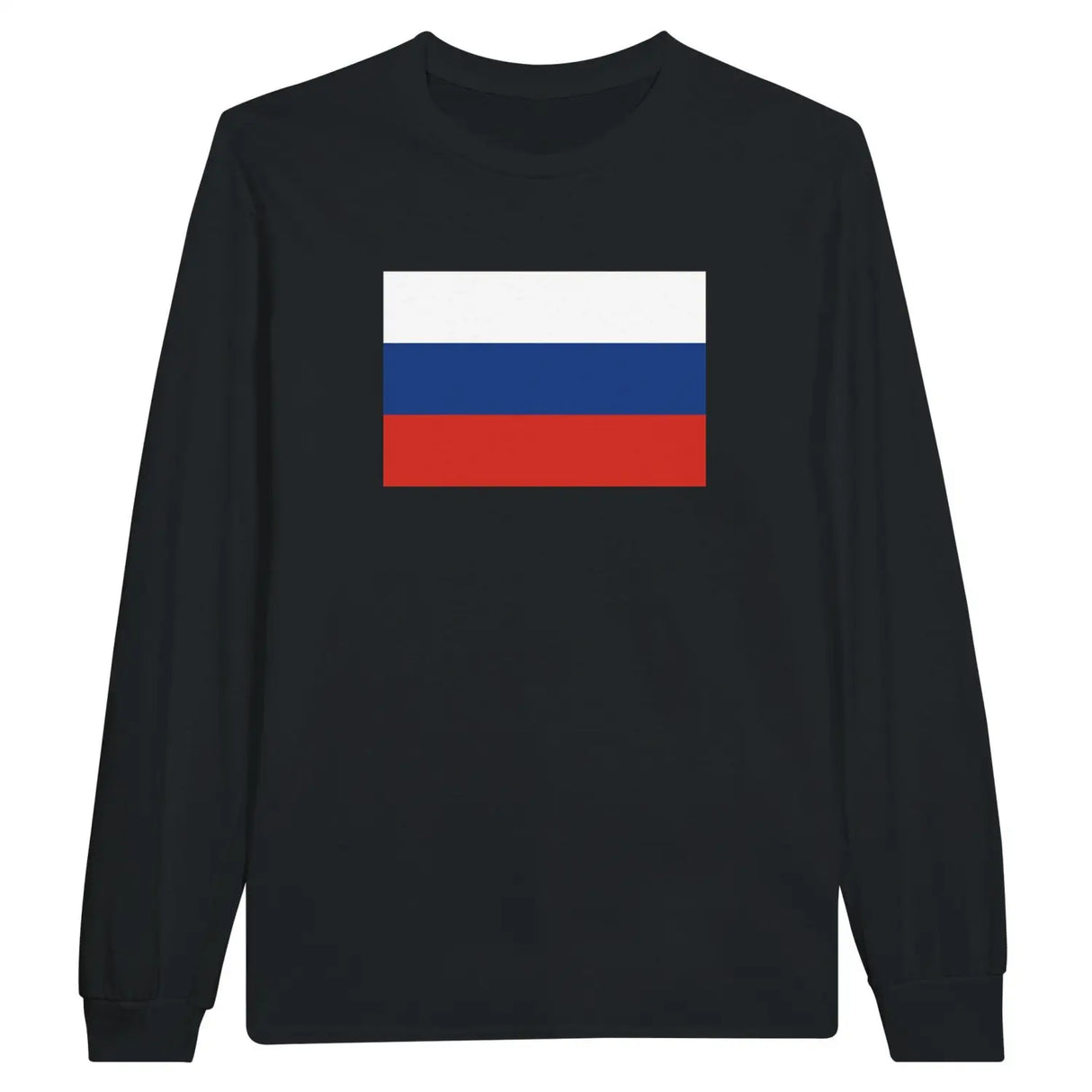 T-shirt à manches longues drapeau russie - pixelforma