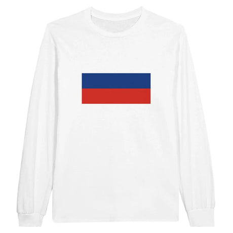 T-shirt à manches longues drapeau russie - pixelforma