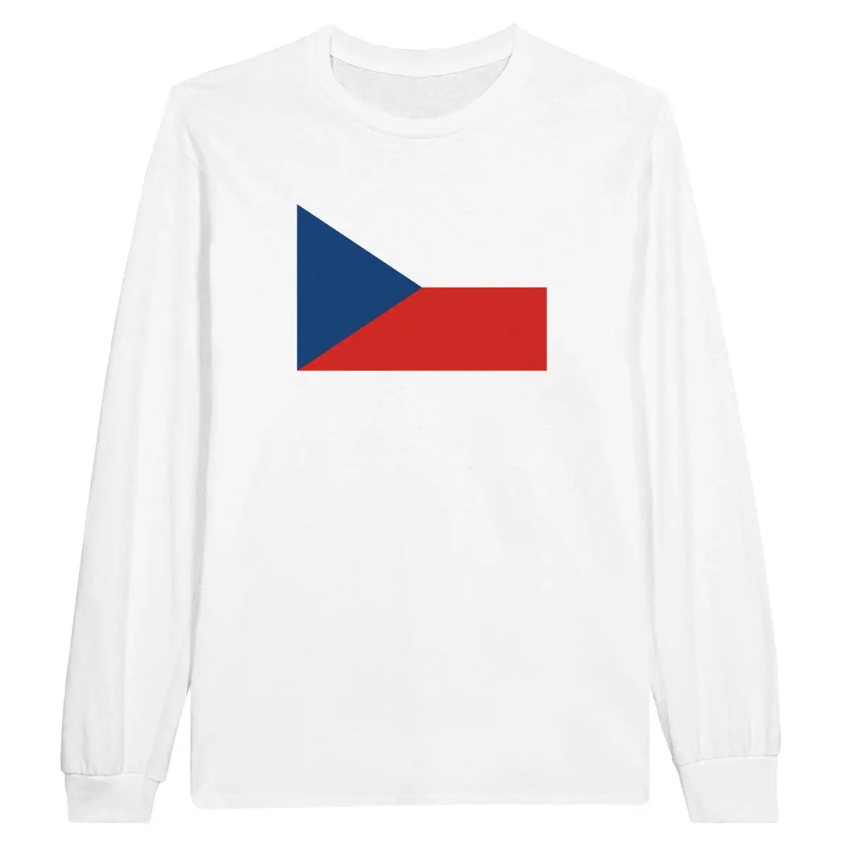 T-shirt à manches longues drapeau tchéquie - pixelforma
