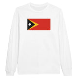T-shirt à manches longues drapeau timor oriental coton mélangé